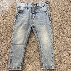 Zara Acid Washed Denim Skinny Jeans